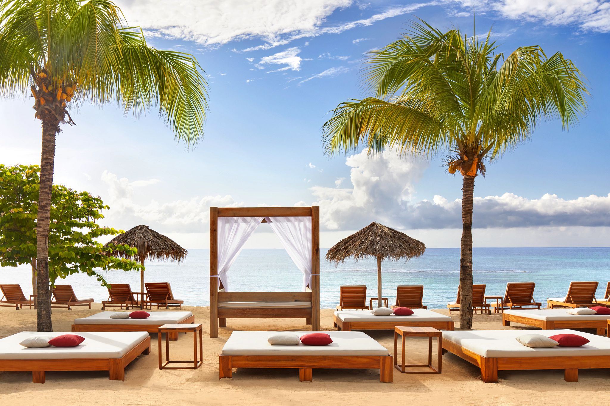 an outdoor beach club