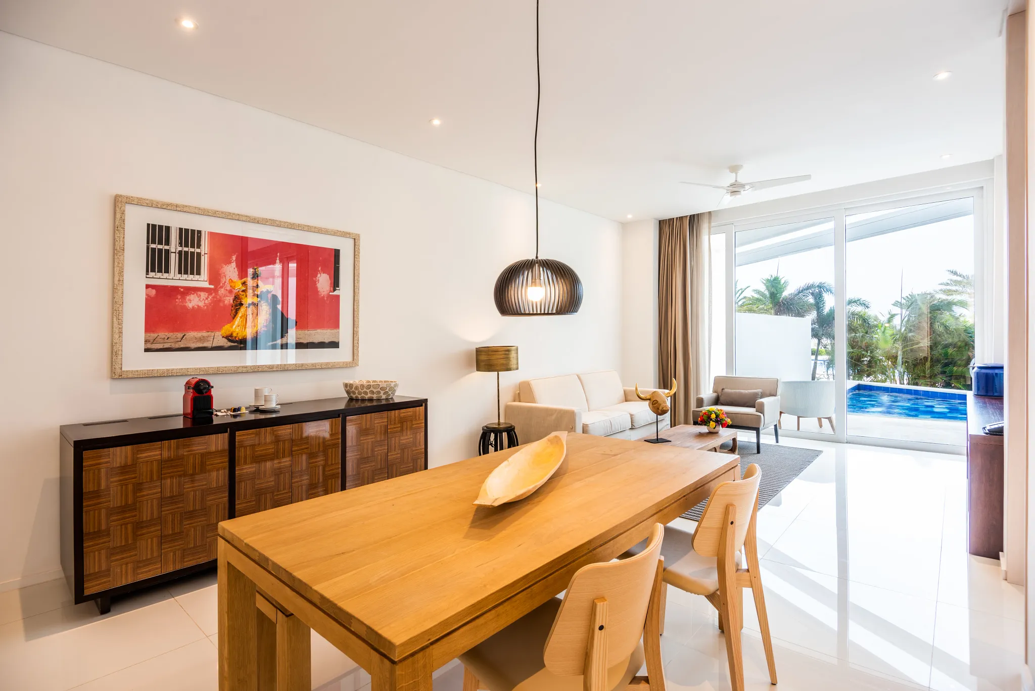 PC Master Suite Swim-Out dining area — Dreams Karibana Cartagena