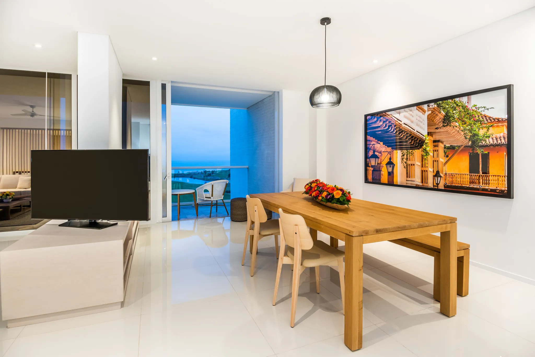 PC Presidential Suite Ocean Front dining — Dreams Karibana Cartagena