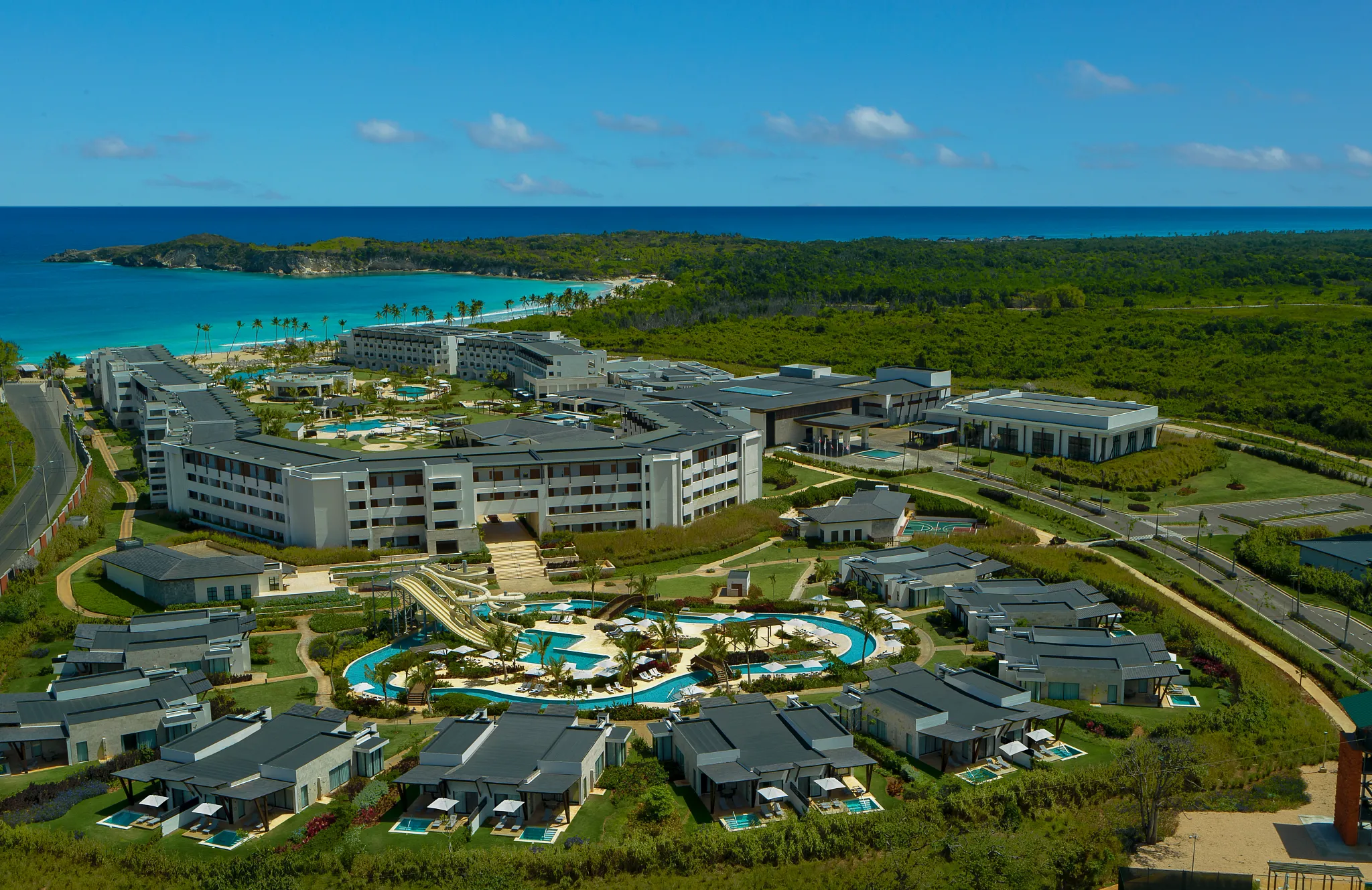 Aerial view of Dreams Macao Beach Punta Cana