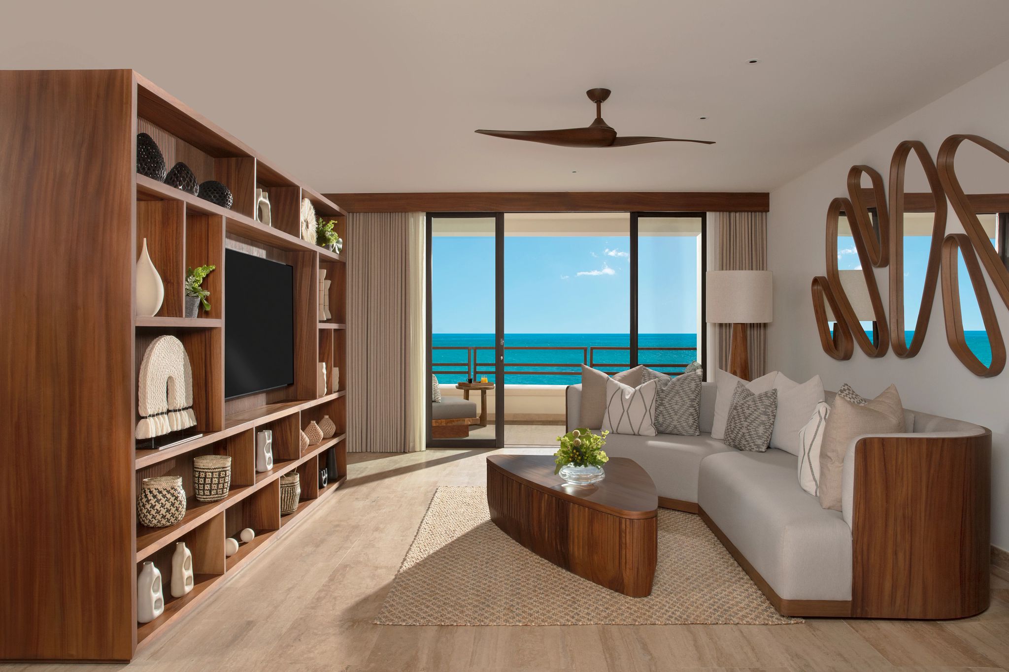 Preferred Club Master Suite Ocean Front Living Room with couch and ocean view